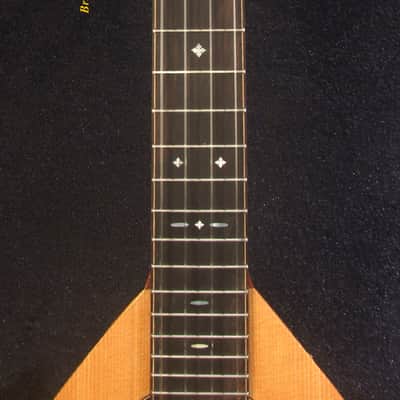 Handmade Bowl Back Style Baritone Ukulele, Curved Head, Solid Spruce, Classic Pattern MOP Inlay, Soft-bag Bruce Wei UBB19-007 image 3