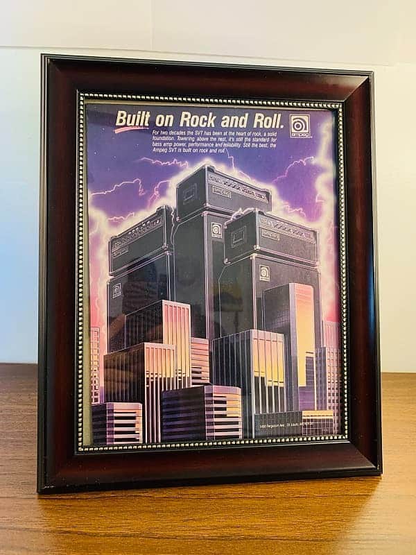 |Original| 1987 Ampeg Amps Color Promotional Ad Featuring | Reverb