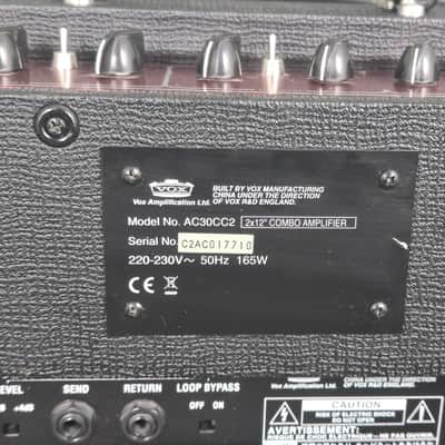 Vox AC30CC2 Custom Classic 2-Channel 30-Watt 2x12" Guitar Combo 2005 - 2010 - Black image 7