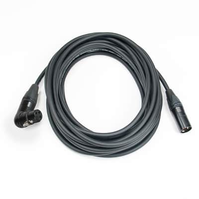 Elite Core Audio CSM2-RAFN-100 Stage Grade Ultra Quiet XLR Male Straight to XLR Female Right-Angle Mic Cable with Conductive PE, Genuine NC3XX Connectors - 100'