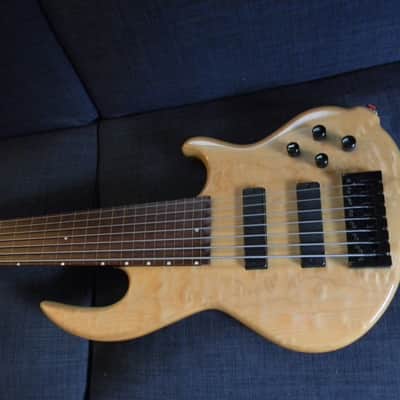 Conklin Groove Tools GT-7 - 7 String Fretless Bass Clear Hard Natural RARE! image 7
