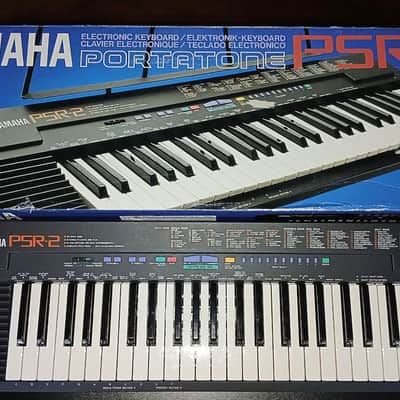 Yamaha PSR-2 Portatone Keyboard Synth IN BOX Super Clean with Power Supply Manual more retro lofi vintage image 2
