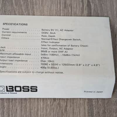 Boss CE-2 CE2 Chorus Vintage Guitar Pedal, Silver Screw image 14