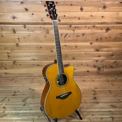 Yamaha FSC-TA TransAcoustic Guitar - Vintage Tint image 2