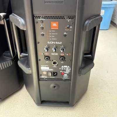 JBL 2 (two) JBL EON612 2-Way 1000-Watt 12" Active Loudspeakers 2010s - Black 2024 - Black image 5