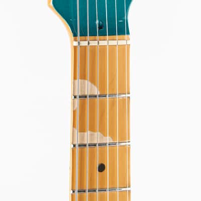USED 1995 Fender American Standard Limited Edition Stratocaster Electric Guitar - Ocean Turquoise with Matching Headstock image 18