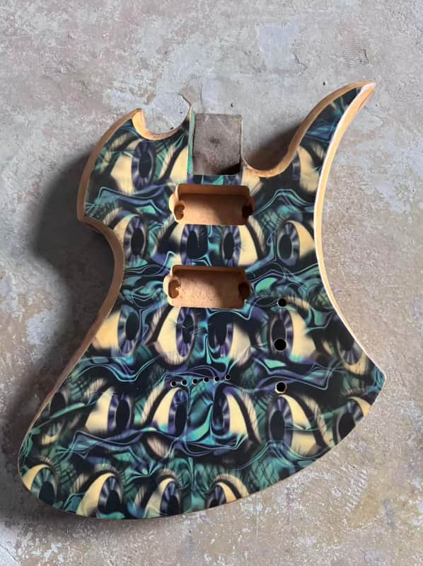 Custom Finish Top Mockingbird Style Guitar Basswood Body DIY Project image 1