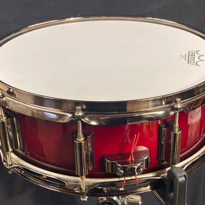 DrumCraft - 5x14" Series 6 Maple Snare Drum 2010–2013 - Transparent Red Lacquer image 10