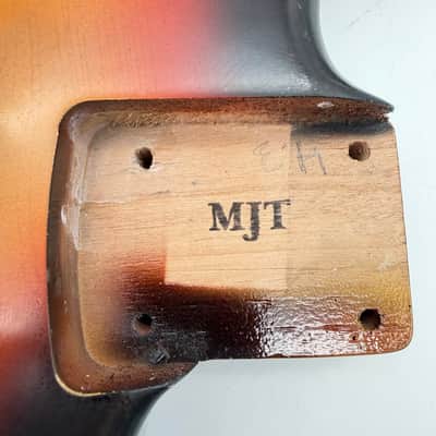 MJT Stratocaster Body Alder Relic Nitro Hardtail 3-Tone Sunburst mjt6657 image 9