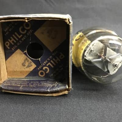 NOS PHILCO TYPE 43 Coke Bottle PENTODE Power VACUUM TUBE Tested USA P.2030-D image 4