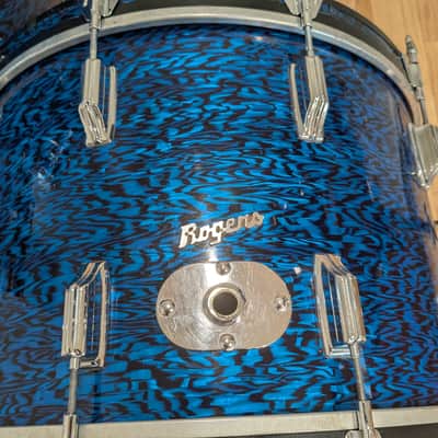 Rogers Dayton Era "Holiday" Drum Set 1967 - Blue Onyx image 15