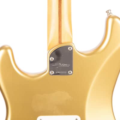 2020 Fender Lincoln Brewster Stratocaster Electric Guitar, Maple FB, Aztec Gold, LB0XXXX image 13