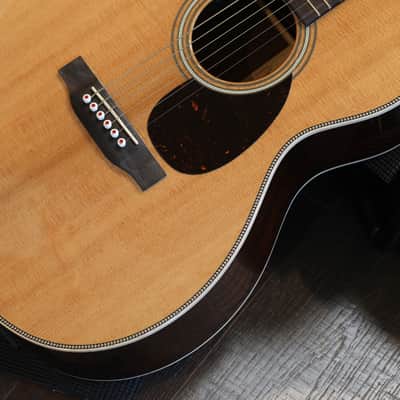 2023 Martin OM-28 Modern Deluxe Acoustic Guitar Natural + HSC image 6