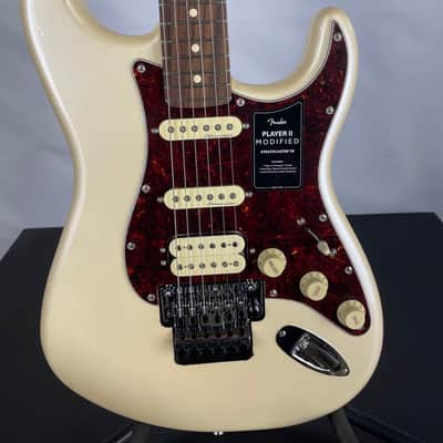 Fender Player II Modified Stratocaster HSS Floyd Rose Electric Guitar, Rosewood Fingerboard, Olympic Pearl image 2