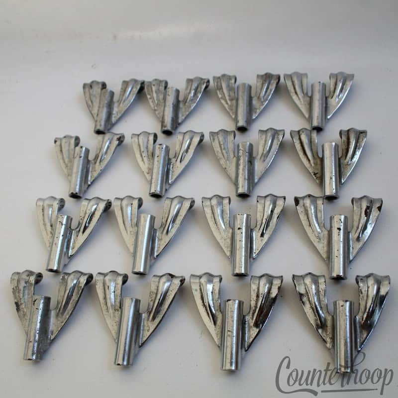 Ludwig 16x Tension Rod Claws Chrome Marching Snare/Bass/Tom Drum USA Vintage 60s image 1