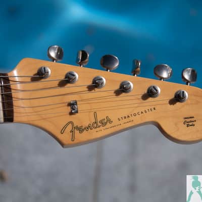 2017 Fender MIJ Hybrid '60s Stratocaster - Sherwood Green Metallic - USA Vintage PU's - Pro Set Up w Perfect Frets/Action/Intonation ST-62 MIJ image 2