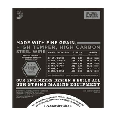 D'Addario E-Guitar Strings ECG25 12-52 Chromes Flatwound - Electric Guitar Strings image 3