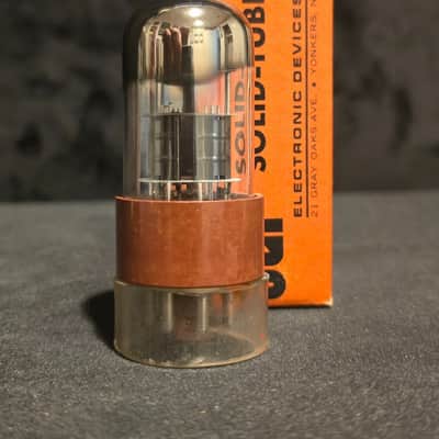 SYLVANIA JAN CHS 6SL7 WGT TUBE LEGENDARY BROWN BASE 1950s MILTARY TUBE NOS NIB image 8