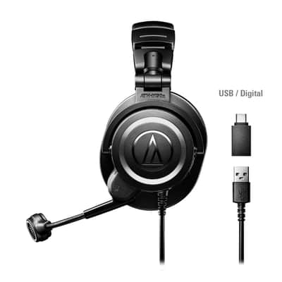 Audio-Technica ATH-M50XSTS XLR StreamSet Streaming Headset, Black image 4