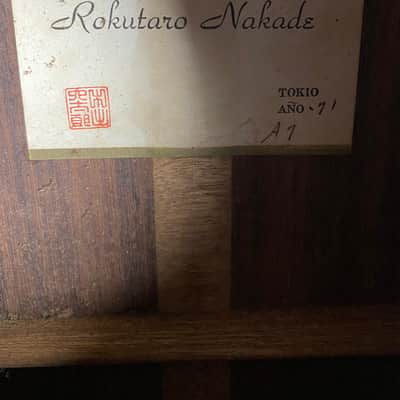 Rokutaro Nakade A7 Rare MIJ! 1971 Cedar Top image 8
