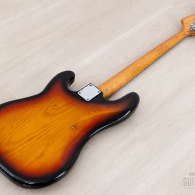1978 Fender Precision Bass Sunburst Vintage Bass, 100% Original w/ Case image 14