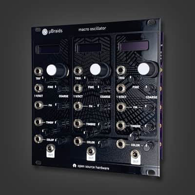 Triple uBraids - 3x Mutable Instruments Braids in 24HP feat. black mirror Magpie Modular panel image 1