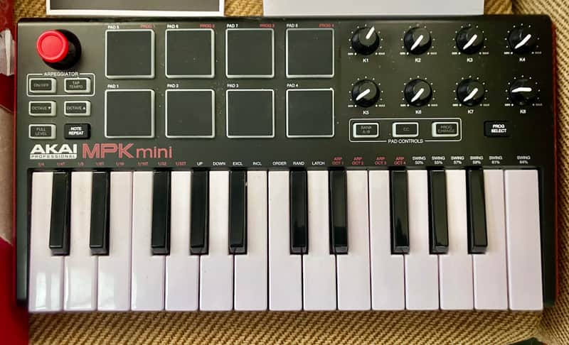 Akai MPK Mini MKII 25-Key MIDI Controller 2014 - Present - Black Bild 1
