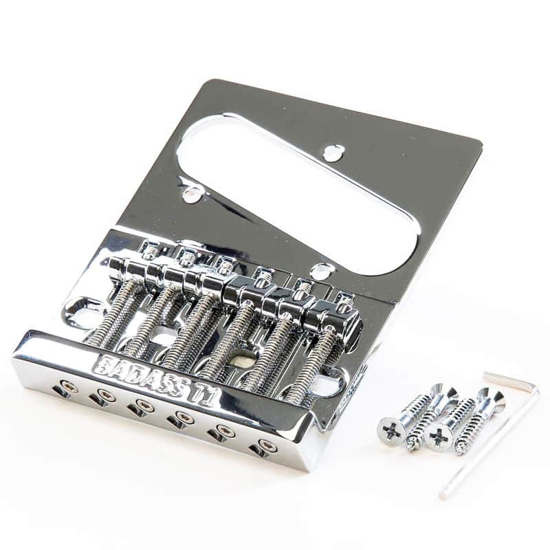 Badass Leo Quan Badass T1 Replacement Bridge for Telecaster - Chrome Finish - New