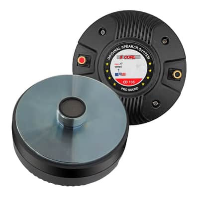 5 Core Compression Driver 135W RMS 8 Ohm Titanium Horn Throat Tweeter Speaker 18 TPI Threading - 2PCS image 12
