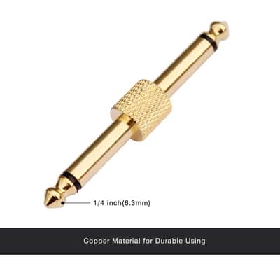 Pedal Coupler Straight  Type 4 Pack 1/4 inch Guitar Effect Connector Free Fast Shipping,price include the import duty for US buyer image 3