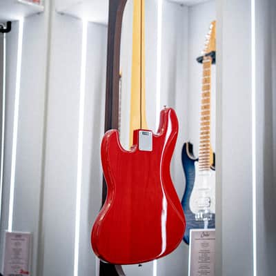 Fender 2024 Collection Made in Japan Hybrid II Jazz Bass – Sunset Orange Transparent image 9