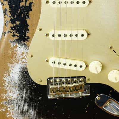 Fender Custom Shop 2025 LTD Roasted Bighead 1966 Stratocaster Super Heavy Relic - Aged Black image 5