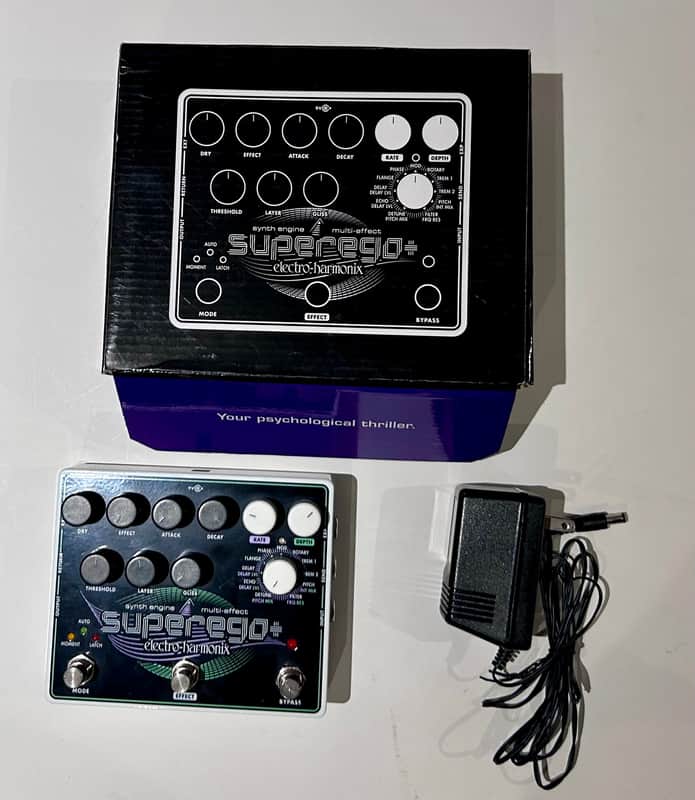 Electro-Harmonix Superego Plus Synth Engine/Multi Effect 2017 - Present - Black/Purple/Green image 1