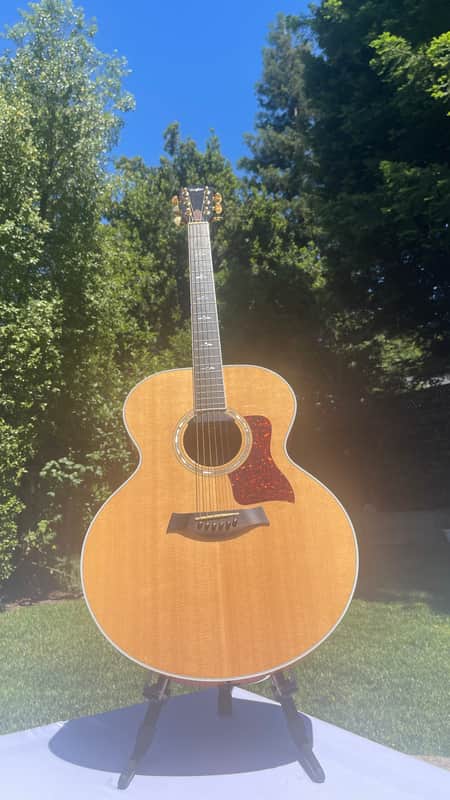 Taylor 615e Jumbo Acoustic Guitar 1996 - Natural Gloss image 1