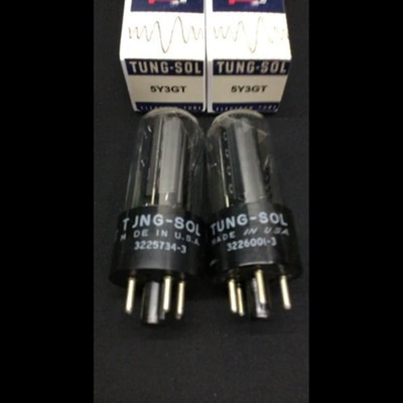 GREAT PAIR TUNG SOL 5Y3GT Vintage RECTIFIER Radio Amp VACUUM TUBES O.9769 image 1