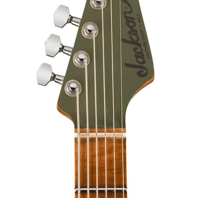 New Jackson Custom Shop Limited Edition Master Built Misha Mansoor Baritone Surfcaster Army Drab Green PREORDER image 5