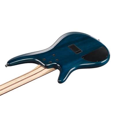 Ibanez SR400EQM-SCB Standard Soundgear Bass - Stained Cosmic Blue Starburst image 4
