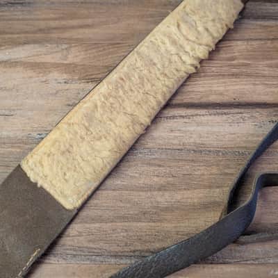 Silver Eagle Pick Pocket 2.5" Guitar Strap Brown Comfortable & Worn image 6