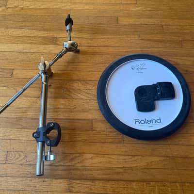 Roland CY-13R-BK V-Drum 13" Triple Zone Ride Cymbal BK + ARM image 2