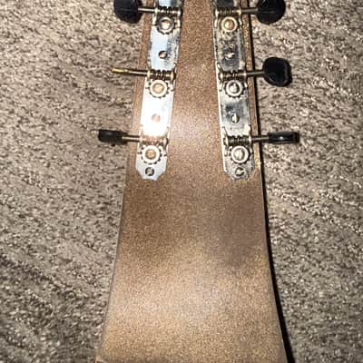 1960s Alamo Jet Lap Steel with Original Case - Tan and Brown image 7