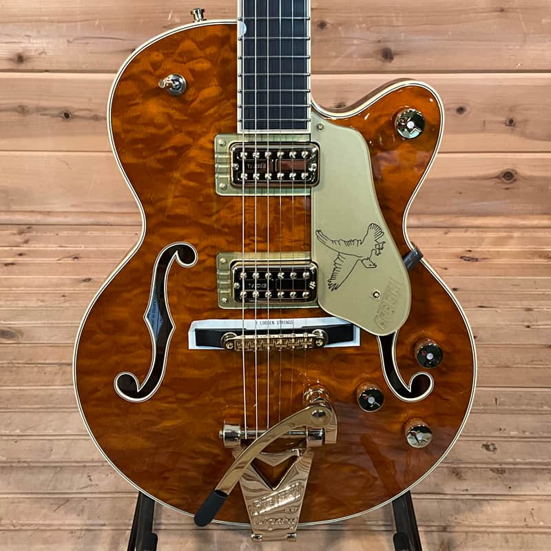 Gretsch Limited Edition Falcon Center Block Jr. with Bisgby Electric Guitar - Roundup Orange image 1