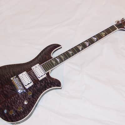 B.C. Rich USA Custom Eagle Archtop Supreme - Trans Black image 4