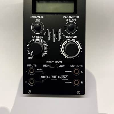 Behringer Space FX Front Panel Overlay Black Acrylic w/NO LOGOS image 2