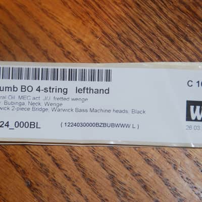 Warwick Thumb BO 4-String Left Handed Bass 2015 image 15