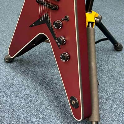 Dean Guitars - USA - AAA - V - 2022 NAMM Prototype - Metallic Red Satin Finish - Mahogany Body - Maple Neck and Fretboard - DMT USA Pickups - Black Hardware - OHSC - Call for Best Price !!! image 3