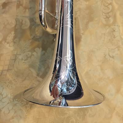 Musikwerks NEW Pro Trumpet-Solid Silver Leadpipe-Silver Plated-One Piece Bell-NICE! image 5