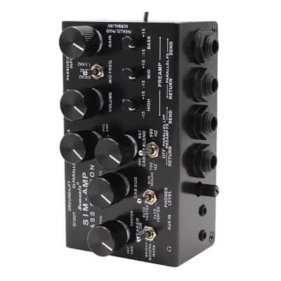 Demonfx SIM-AMP High Quality Simplifier Bass Station Preamp Simulator, Power Amp SIM, Stereo Cab SIM & DI Out for Electric Bass image 10
