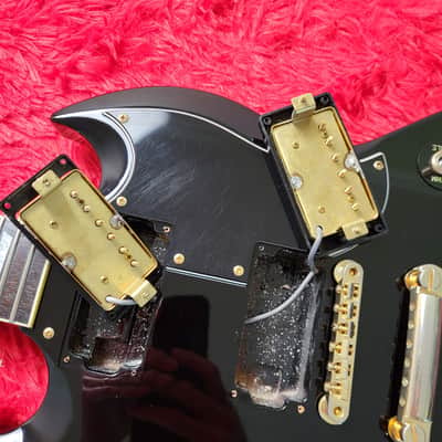 1989 Grandy (Tokai) GSG-60G SG Standard - Black with Gold Hardware - All Original - Made by Tokai in Japan MIJ image 20
