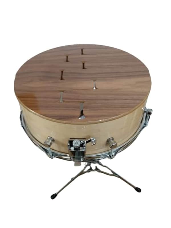American Percussion 15" Walnut Slit Marimba Snare Drum (will ship) 2025 - Natural image 1