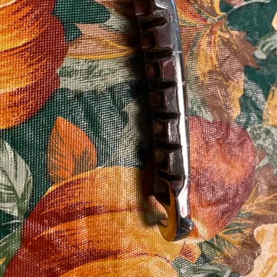 Gibson Compensated ‘Lightning Bolt’ Bridge/Tailpiece 1965-1969 Chrome image 3